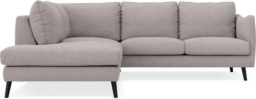 Madison - 2-sits soffa med divan vänster - Grå