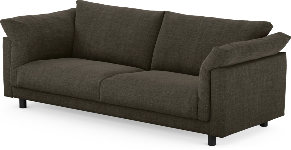 Cherrie - 3-sits soffa, fast klädsel - Brun
