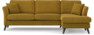 Eden - 2,5-sits soffa med schäslong - Gul