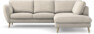 Madison Lux - 2-sits soffa med divan höger - Beige