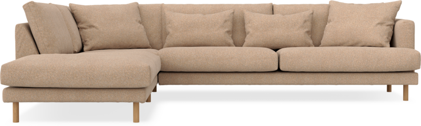 Harper - 3-sits soffa med divan vänster - Gul
