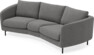 Madison - 3-sits soffa svängd, 70 cm - Grå