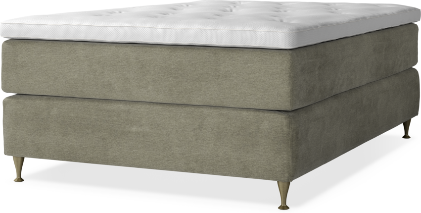 Delux Dream - Kontinentalsäng, enkelsäng med bäddmadrass - Beige