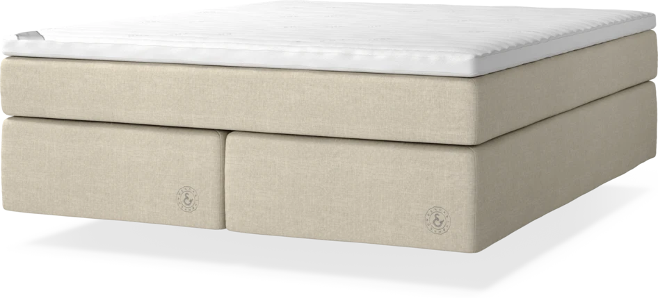 Cape Farewell Comfort - Kontinentalsäng, dubbelsäng med svävande utseende - Beige