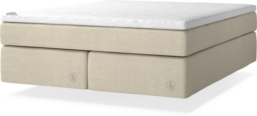 Cape Farewell Comfort - Kontinentalsäng, dubbelsäng med svävande utseende - Beige