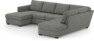 Friday - 3-sits soffa med schäslong vänster och divan höger - Grå