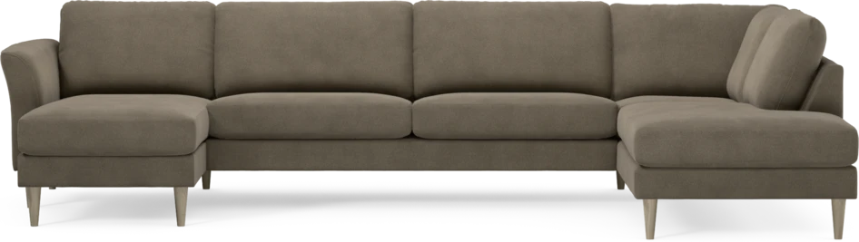 Bridge - 3-sits soffa med schäslong vänster och divan höger - Beige