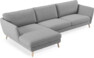 Madison Lux - 3-sits soffa med schäslong vänster - Grå