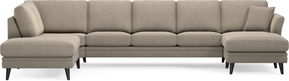 Eden - 3-sits soffa med divan vänster och schäslong höger - Beige