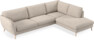 Madison Lux - 3-sits soffa med divan höger - Vit