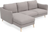 Madison Lux - 2-sits soffa med schäslong vänster - Grå