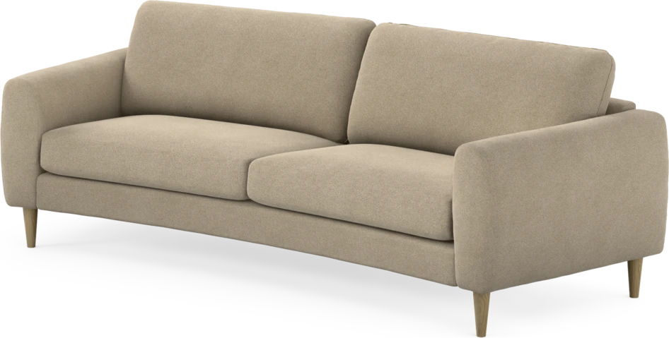Bridge - 3-sits soffa svängd - Beige