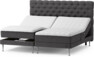 Särö Comfort - Ställbar säng, dubbelsäng med bäddmadrass, sängben och Pikerad sänggavel