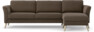 Bridge - 3-sits soffa med schäslong höger - Brun