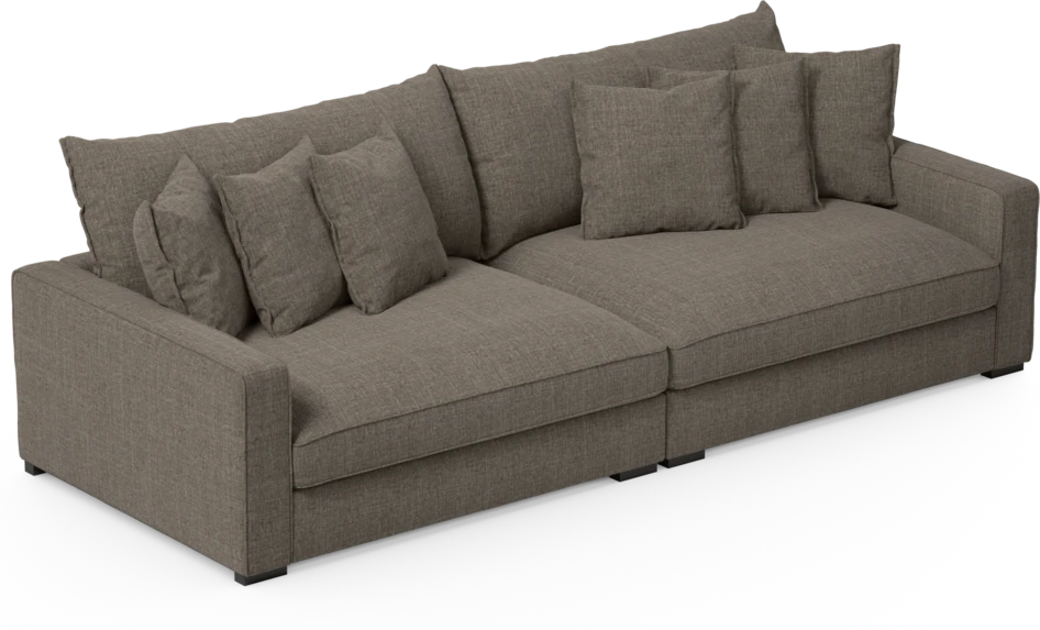 Rossi - 4-sits soffa - Brun