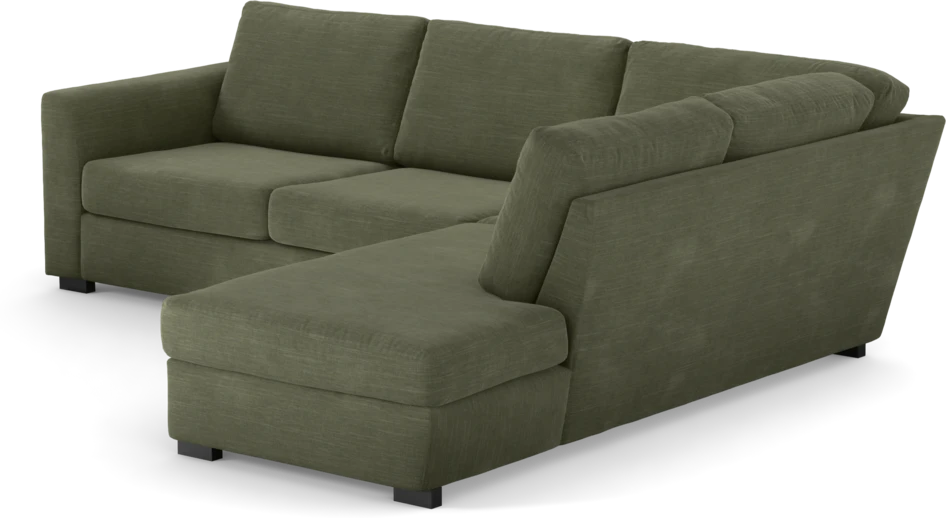 Friday - 2,5-sits soffa med divan höger - Grön