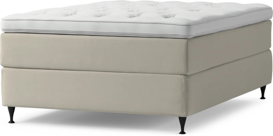 Delux Exclusive - Kontinentalsäng, enkelsäng 140 cm med bäddmadrass och sängben