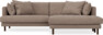 Harper - 4-sits med schäslong XL höger - Brun