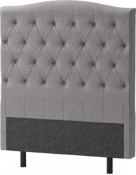 Delux Välvd - Sänggavel, 90-210 cm - Grå