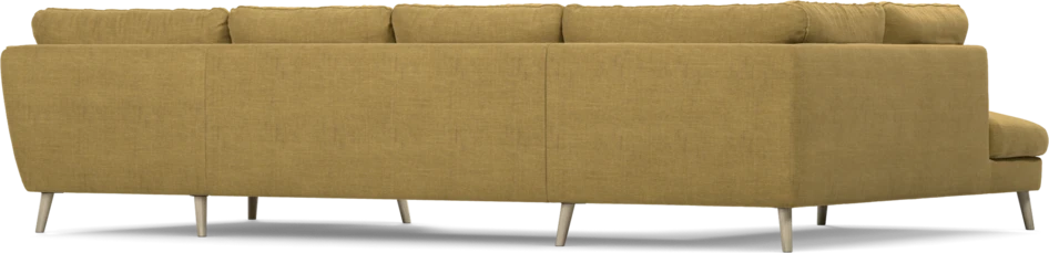Madison - 2-sits soffa med divan vänster och schäslong höger - Gul
