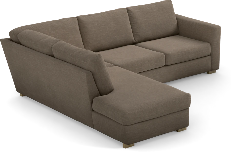 Friday - 2,5-sits soffa med divan vänster - Brun