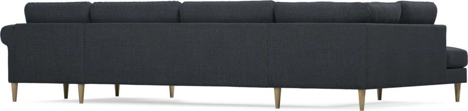 Bridge - 3-sits soffa med divan vänster och schäslong höger - Blå