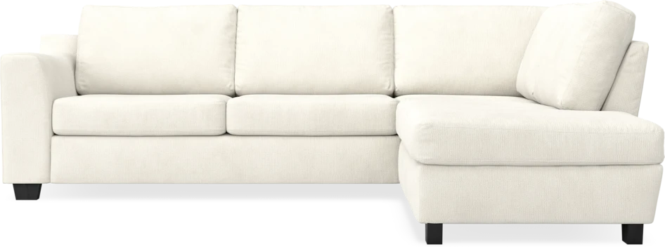 Friday - 2,5-sits soffa med divan höger - Vit