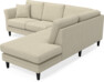 Eden - 2-sits soffa med divan - Beige