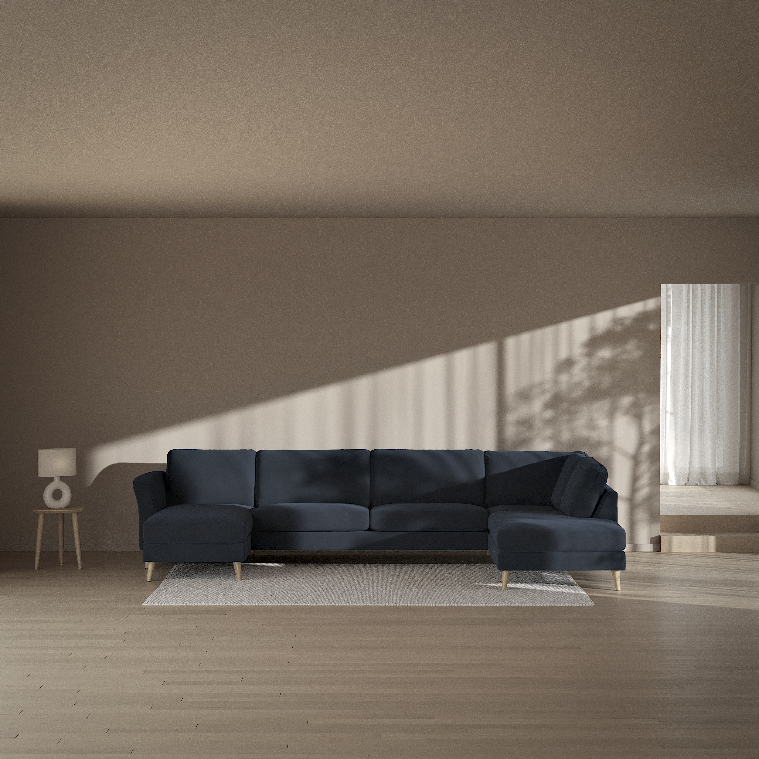 Bridge - 3-sits soffa med schäslong vänster och divan höger - inspiration