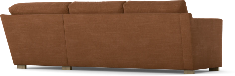 Friday - 2,5-sits soffa med divan höger - Orange