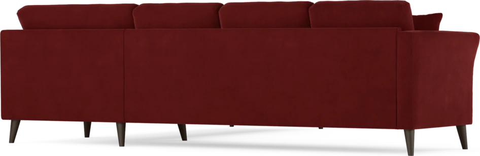 Eden - Hörnsoffa, 3+3-sits - Röd