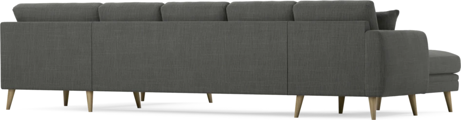 Eden - 3-sits soffa med schäslong vänster och divan höger - Grå