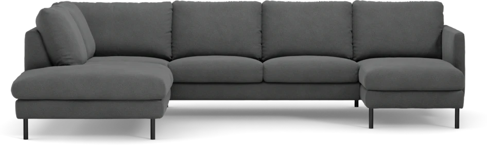 Madison - 2-sits soffa med divan vänster och schäslong höger - Grå