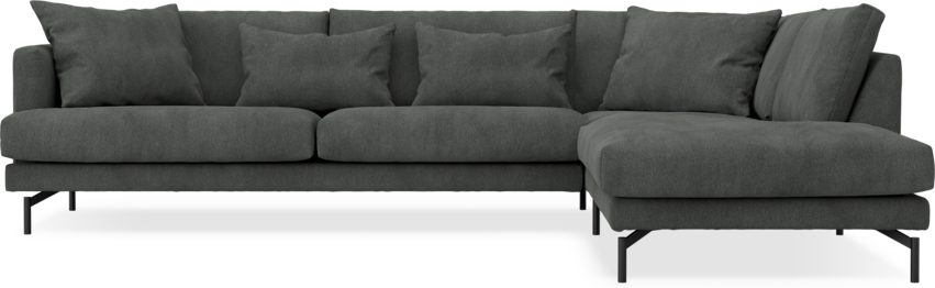 Harper - 3-sits soffa med divan höger - Grå