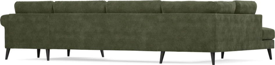 Bridge - 3-sits soffa med divan vänster och schäslong höger - Grön