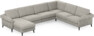 Bridge - Hörnsoffa, 3+2-sits med schäslong vänster - Grå