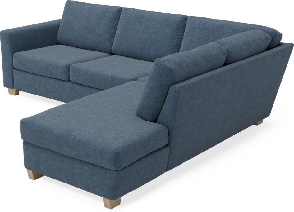 Friday - 2,5-sits soffa med divan höger - Blå