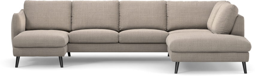 Madison Lux - 2-sits soffa med schäslong vänster och divan höger - Beige