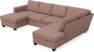 Friday - 3-sits soffa med schäslong vänster och divan höger - Rosa
