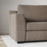 Friday - 2,5-sits soffa med divan vänster - Brun