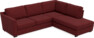 Friday - 2,5-sits soffa med divan höger - Rosa