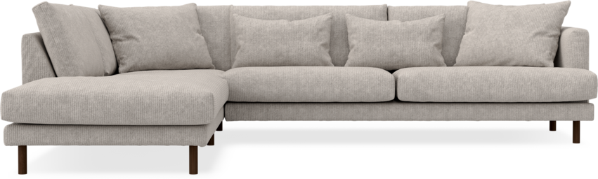 Harper - 3-sits soffa med divan vänster - Grå