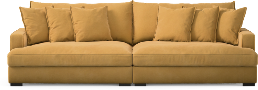 Rossi - 4-sits soffa - Gul