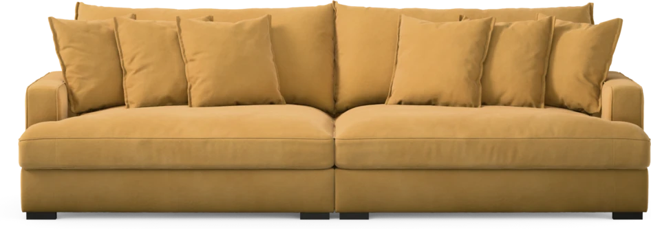 Rossi - 4-sits soffa - Gul