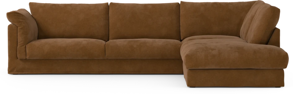 Cherrie Klädsel - Klädsel till 3-sits soffa med divan höger - Orange