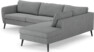 County - 2,5-sits soffa med divan höger - Grå