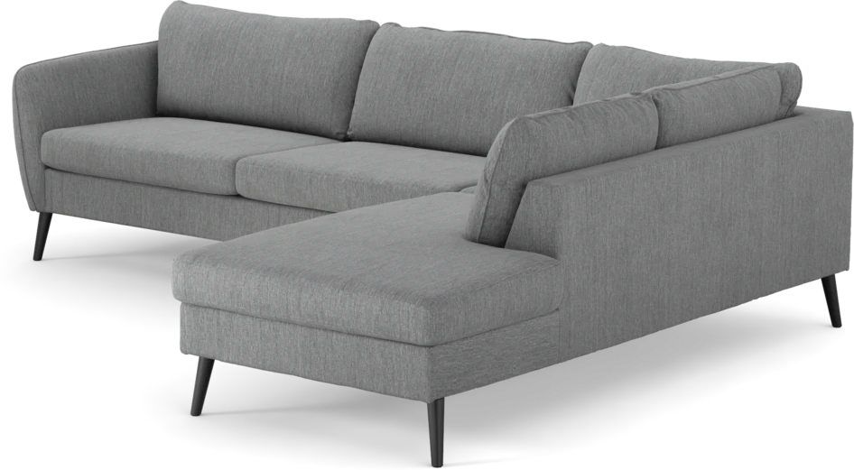 County - 2,5-sits soffa med divan höger - Grå