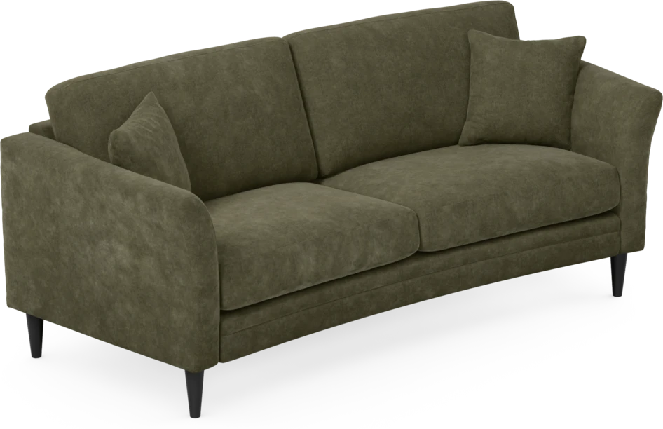 Eden - 2,5-sits soffa svängd - Grön