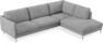 Madison Lux - 3-sits soffa med divan höger - Vit