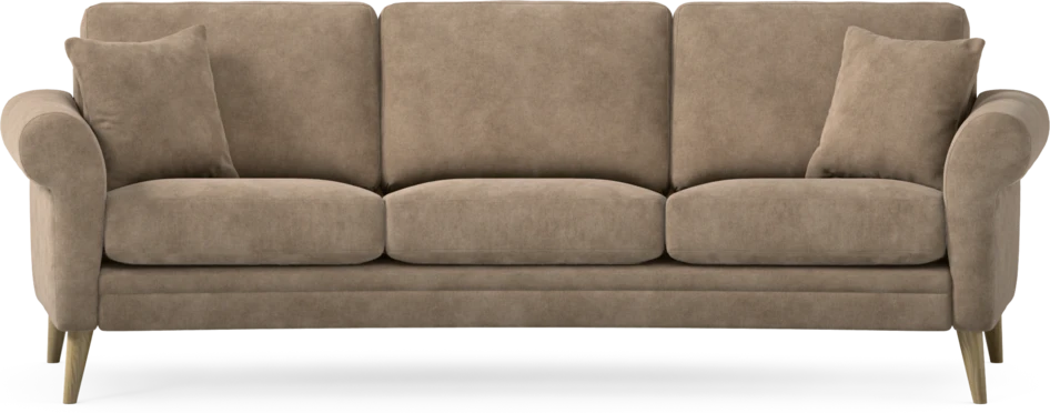 Eden - 3-sits soffa svängd - Beige